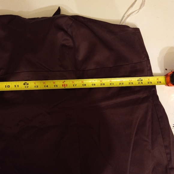 David's Bridal 2Pc Strapless Halter Dress & Wrap Brown Bridesmaid Size 26/50 - Picture 8 of 13